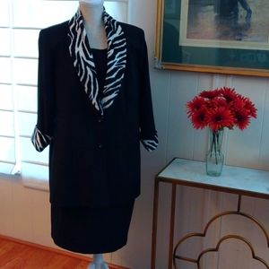 NWOT Black 3 piece Suit